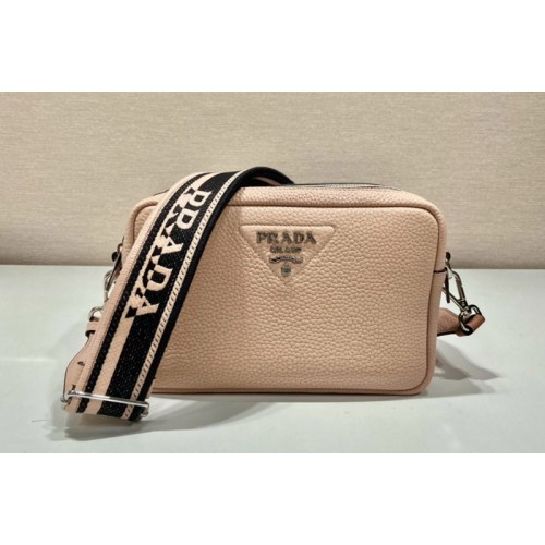 Prada 1BH082 Leather bag with shoulder strap on Water Lily Leather