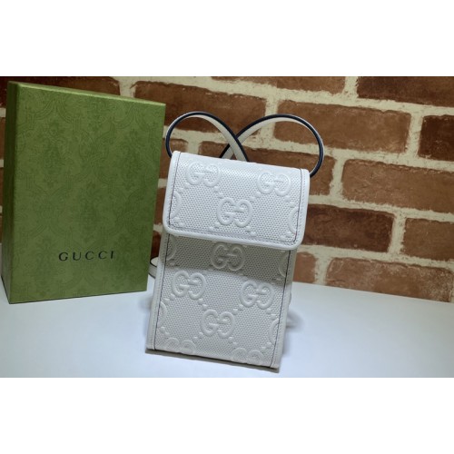 Gucci embossed mini bag in embossed White leather Gucci embossed mini bag in embossed White leather