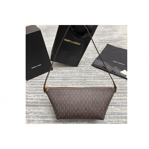 YSL LE MONOGRAMME CROSSBODY BAG IN MONOGRAM CANVAS AND SMOOTH LEATHER YSL LE MONOGRAMME CROSSBODY BAG IN MONOGRAM CANVAS AND SMOOTH LEATHER