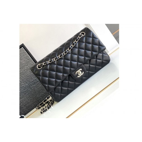 Chanel 11.12 Classic Handbag  A01112 in Black Leather