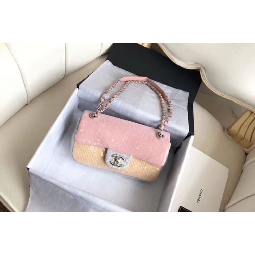 Chanel  Flap Original Lambskin Leather Shoulder Bags 1112 Pink