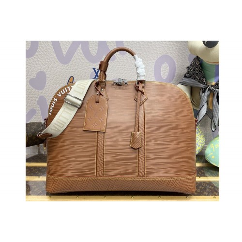 Louis Vuitton M23102 Alma Travel GM bag in Cognac Epi Soft XL calfskin