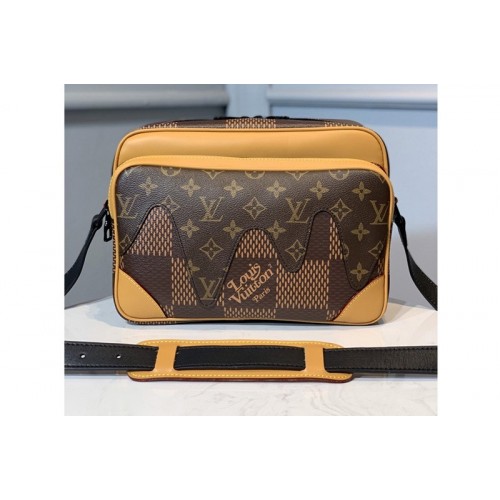Louis Vuitton M44757 Messenger bag in Monogram canvas and Damier Ebene Canvas Louis Vuitton M44757 Messenger bag in Monogram canvas and Damier Ebene Canvas