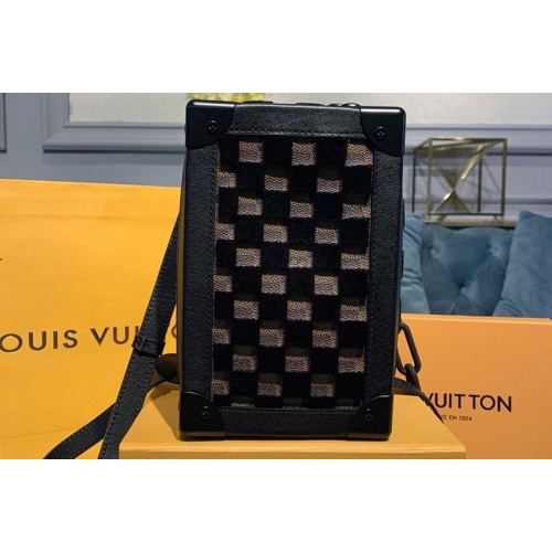 Louis Vuitton M45044 Vertical Soft Trunk bag Damier Ebene Canvas With Black Louis Vuitton M45044 Vertical Soft Trunk bag Damier Ebene Canvas With Black