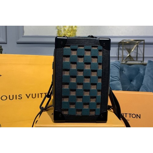Louis Vuitton M45044 Vertical Soft Trunk bag Damier Ebene Canvas With Green Louis Vuitton M45044 Vertical Soft Trunk bag Damier Ebene Canvas With Green
