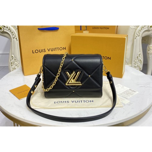 Louis Vuitton M59029 Twist PM handbag in Black Sheepskin leather