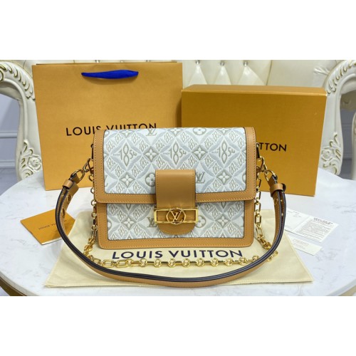 Louis Vuitton M59483 Dauphine MM handbag in Since 1854 Jacquard textile