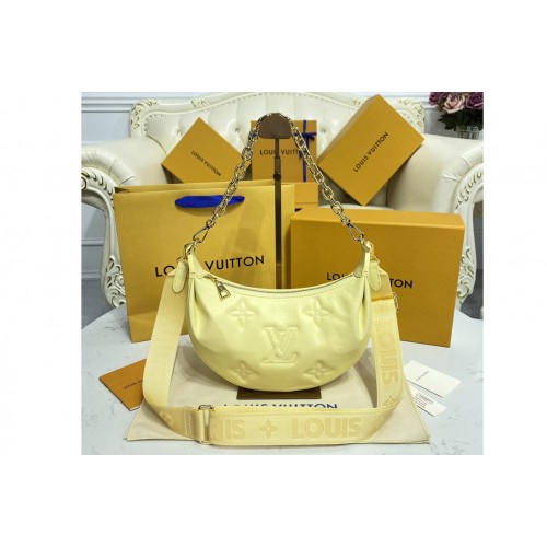 Louis Vuitton M59823 Over The Moon Bag in Yellow Quilted and embroidered smooth calf leather