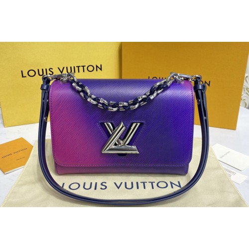 Louis Vuitton M59896 Twist PM handbag in Blue Epi grained leather