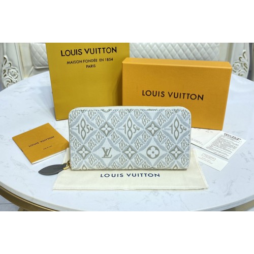 Louis Vuitton M81172 Zippy wallet in Beige Blue Since 1854 jacquard canvas