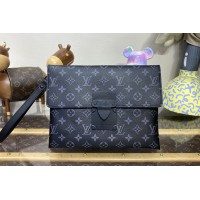 Louis Vuitton M82598 Pochette S-Lock Bag in Monogram Eclipse canvas