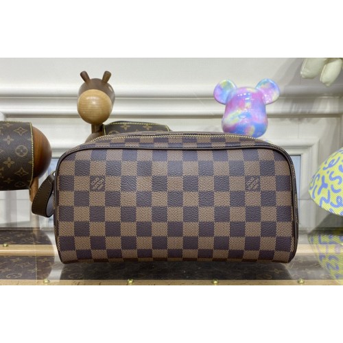 Louis Vuitton N40127 Dopp Kit Toilet Pouch in Damier Ebene Canvas Louis Vuitton N40127 Dopp Kit Toilet Pouch in Damier Ebene Canvas