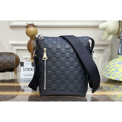 Louis Vuitton N42418 Discovery messenger BB bag in Damier Infini cowhide leather