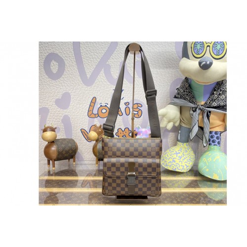Louis Vuitton N51127 Pochette Melville Bag in Damier Ebene Canvas Louis Vuitton N51127 Pochette Melville Bag in Damier Ebene Canvas