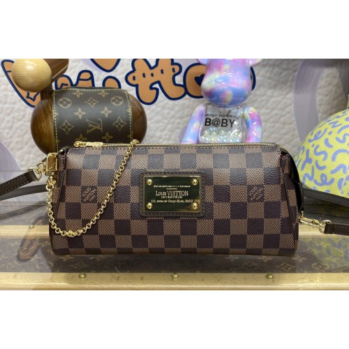 Louis Vuitton N55213 Eva Shoulder Bag in Damier Ebene Canvas Louis Vuitton N55213 Eva Shoulder Bag in Damier Ebene Canvas